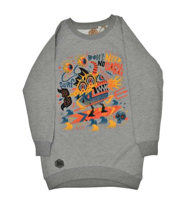 Gone Surfing Sweatshirt Grey