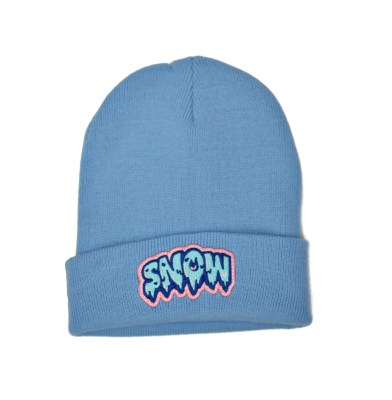 Beanie Snow Patch Blue