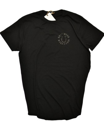 T-SHIRT SMILE BLACK LONG LENGTH