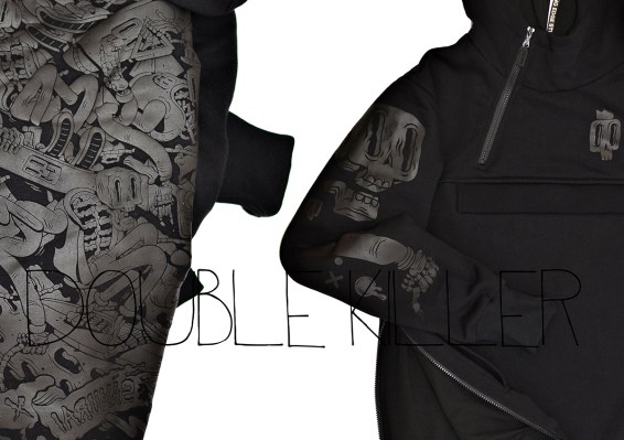 DOUBLE KILLER HOODIE BLACK